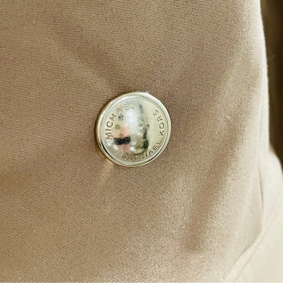 Michael Kors NWT Size 2 Double Breasted Peak Lapel Blazer Jacket Dark Camel - Picture 14 of 14